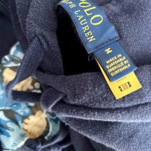 Polo Ralph Lauren Hoodie Navy Blue Used Medium