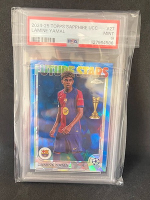 Lamine Yamal Topps UCC 2024/25 Sapphire Future Star PSA 9 like new
