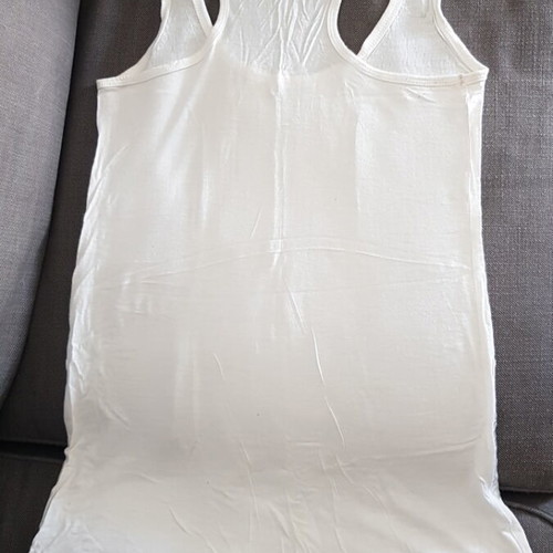 White sequin strap top Pull & Bear like new, size M