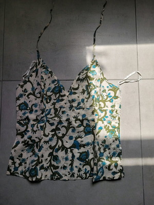 H&M top used, size S/36, multicolor, cotton