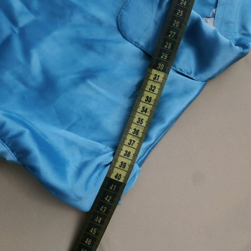 Turquoise satin blouse size L like new