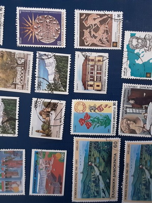 Greek stamps, set of 20