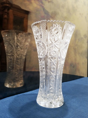 Crystal Antique - Matched Tall Vase