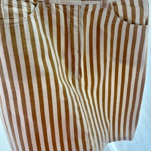 Original Vintage high-waisted denim skirt like new, beige