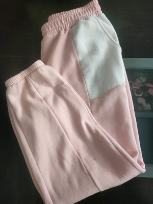 Shein XLARGE tracksuit used, white and pink, warm and comfortable