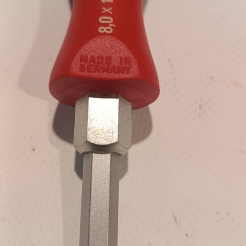 Wiha SoftFinish 530 Slotted Impact Screwdriver 8.0x150 new