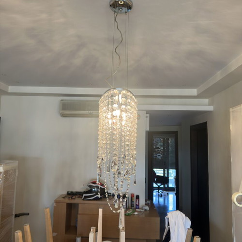 Crystal Chandelier like new, 56cm height, 75cm length, 22cm width