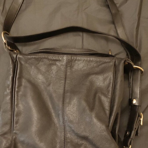 Soft Italian leather bag like new, black