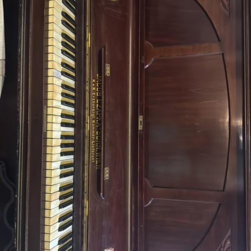 Antique piano used Jacob Czapka’s sign, Wien