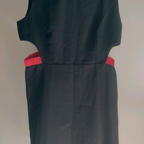 Shein mini dress with cutouts like new, large, black