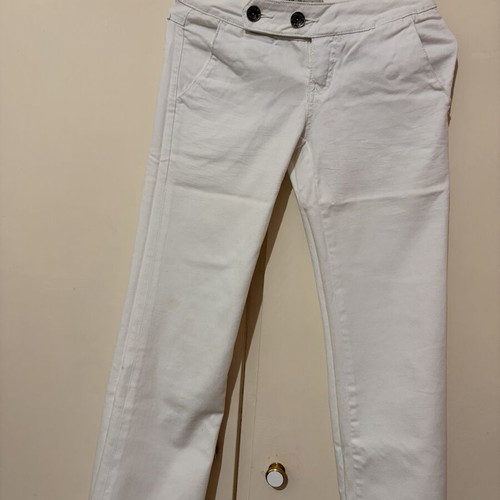 PNK Jeans White Low-Waisted Y2K Denim Pants like new, size S