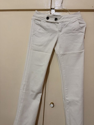 PNK Jeans White Low-Waisted Y2K Denim Pants like new, size S
