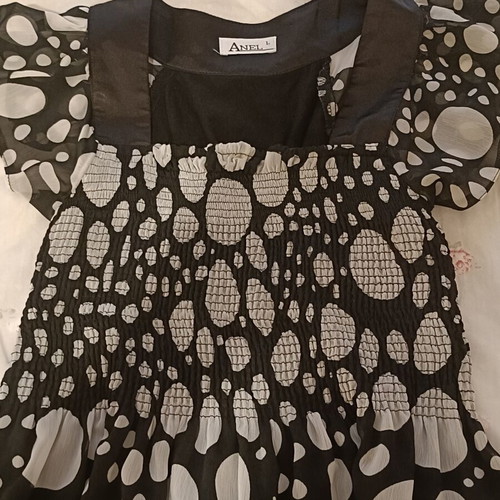 Anel mini dress with polka dots, like new, size L