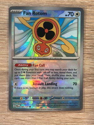 Fan Rotom 085 Prismatic Evolutions Masterball edition like new