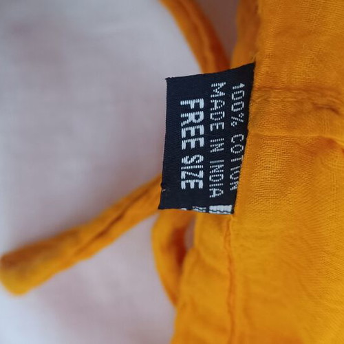 Pantelona pareo orange one size like new, lightweight cotton