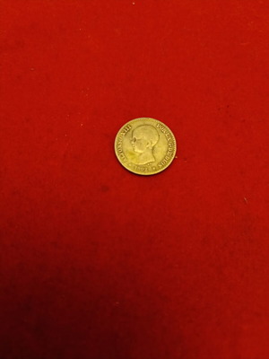 Spanish 50 Céntimos Coin 1902 Alfonso XIII used collectible