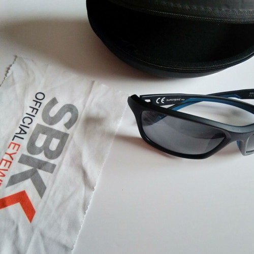 SBK Superbike Sunglasses like new, black and blue