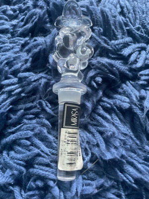 Mikasa Grapes And Leaves Clear Lead Crystal Wine Bottle Stopper