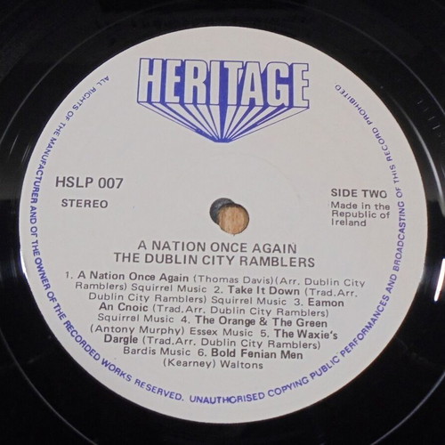 The Dublin City Ramblers A Nation Once Again vinyl record 33 rpm 1974 used