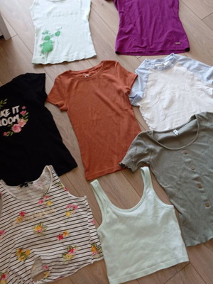 Summer blouses H&M colorful XS used, good condition