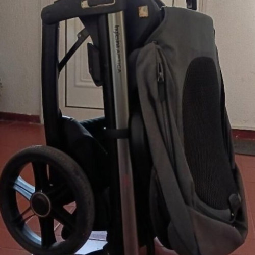 Inglesina Aptica 3-in-1 stroller used with car seat and carrycot