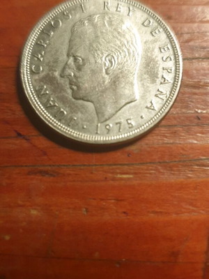 Juan Carlos 1975 5ptas coin like new, Spain