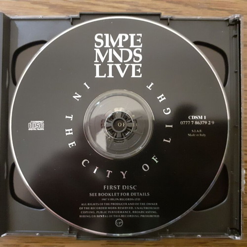 Simple Minds 2CD pack In The City Of Light (Live) & Glittering Prize like new