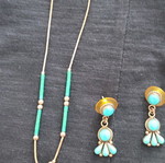 Necklace and earrings set used