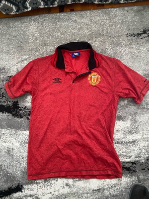 Manchester United Umbro Polo Shirt vintage 1996-97 size No L new authentic