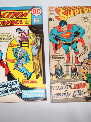 Action Comics #417 and Superman #219 comics used, DC
