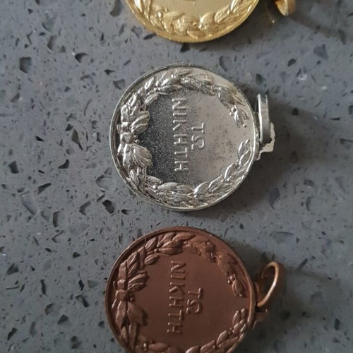 Segas medals used, 1960s set of three