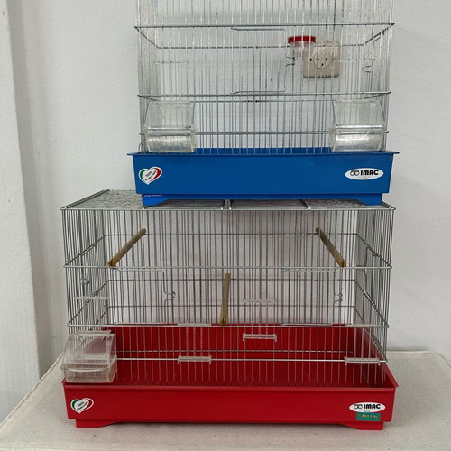 IMAC bird cage set 2 pcs like new, complete with accessories