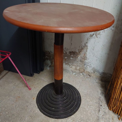 Wood and metal table for restaurant, garden, balcony, 2 pieces available