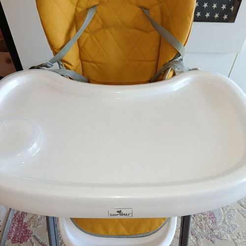 Lorelli Party high chair, lemon curry leather