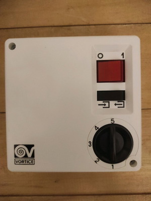Vortice control box for ceiling fans new, white