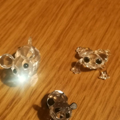 Swarovski miniatures used, pack of 5 collectible authentic