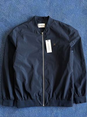 Nowadays Bomber Jacket new, men's size L, dark blue polyester
