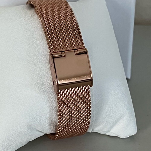 Cacharel women's watch new, beige pink, stainless steel