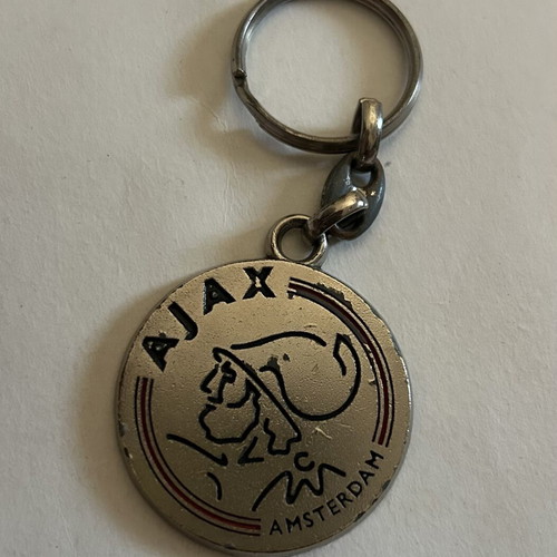 Metal Ajax AFC Ajax keychain used, official football memorabilia