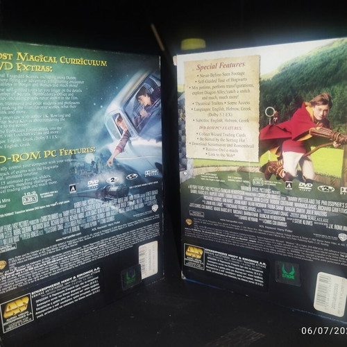 Harry Potter collectible DVD sets used, two collections with subtitles