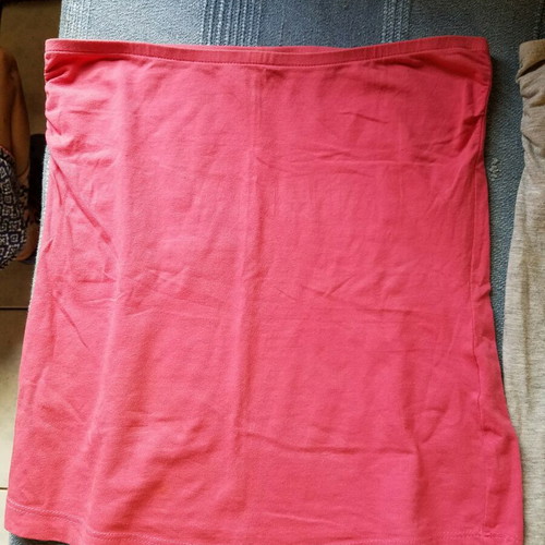 Esmara strapless tops, small, grey and pink, pack of 2