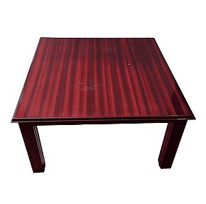 Vintage ξύλινο τετράγωνο τραπέζι σαλονιού 46x87x87
