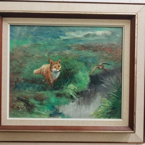 Oil painting used, signed