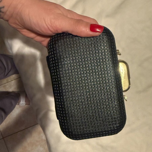 Trussardi clutch genuine unused black and gold