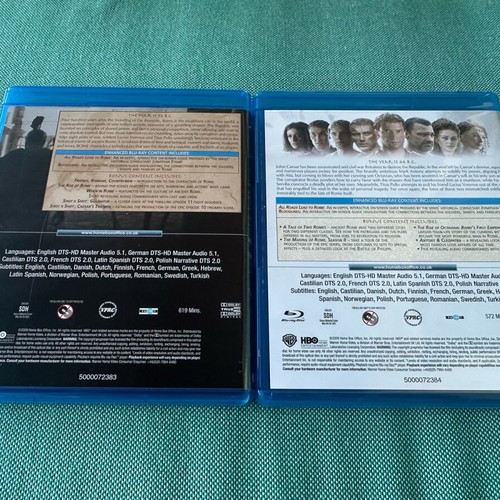 Rome Blu-Ray like new with Greek subtitles, complete seasons