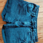 Women's black denim shorts, slightly stretchy