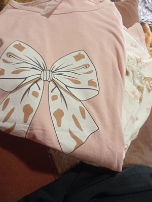 Spring pajama new XXL white pink