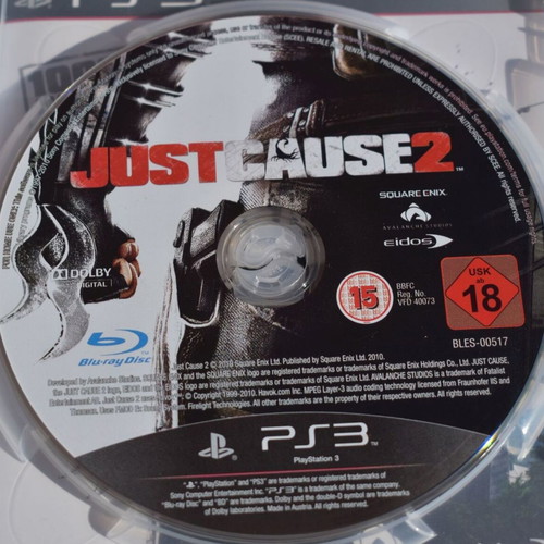 Just Cause 2 PlayStation 3 game like new, action adventure