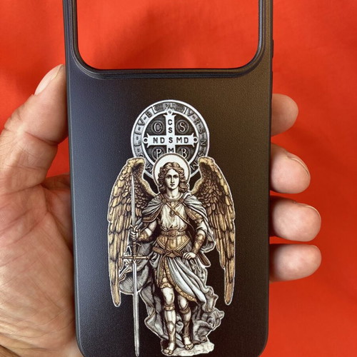 iPhone 17 Pro Max Silicone Case Cover Saint Archangel Michael new