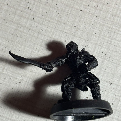 Lord of the Rings metallic miniature Gorbag painted black